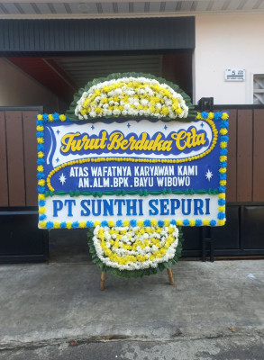 Papan Bunga Duka di Selakau Timur